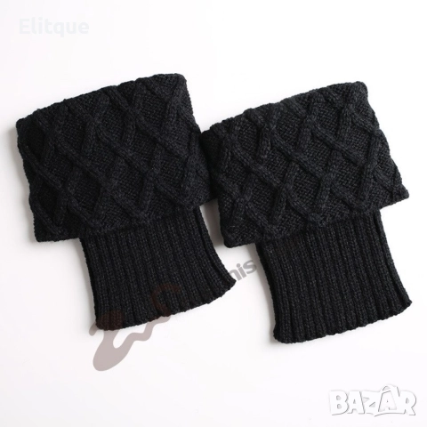 Плетени дамски чорапи, гети, снимка 2 - Други - 52643691