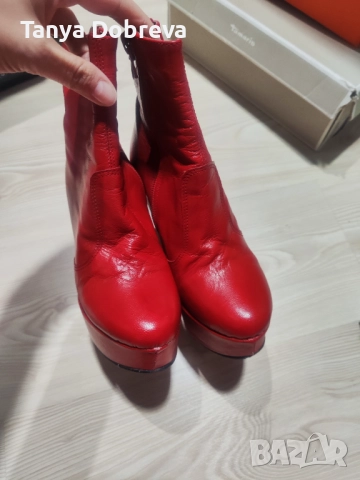 Дамски боти Nikels- естествена кожа, снимка 5 - Дамски боти - 51979562