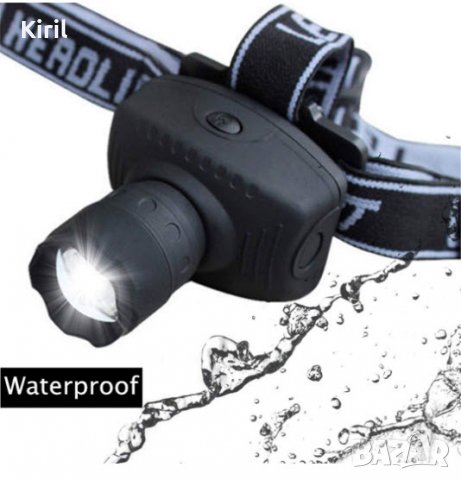 LED челник фенер за глава , риболов туризъм къмпинг, снимка 2 - Къмпинг осветление - 35853400