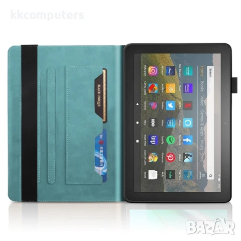 Amazon Kindle Fire HD 10 2023 Кожен Калъф и Протектор, снимка 7 - Калъфи, кейсове - 51146858