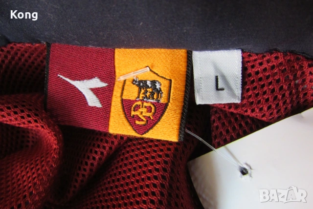 Adidas винтидж яке ROMA ITALIA суичър Serie A Италия Адидас Рома diadora ретро Adidas , снимка 5 - Футбол - 53783462
