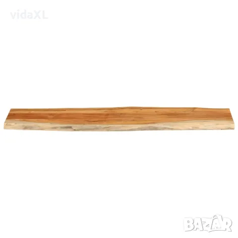 vidaXL Плот за маса, 180x40x3,8 см, правоъгълен, акация масив, жив ръб, снимка 2 - Етажерки - 56147294