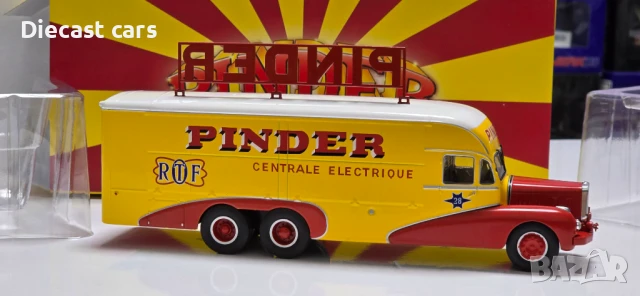 Truck Pinder circus year 1951- 1:43 Метален камион, снимка 4 - Колекции - 51317887