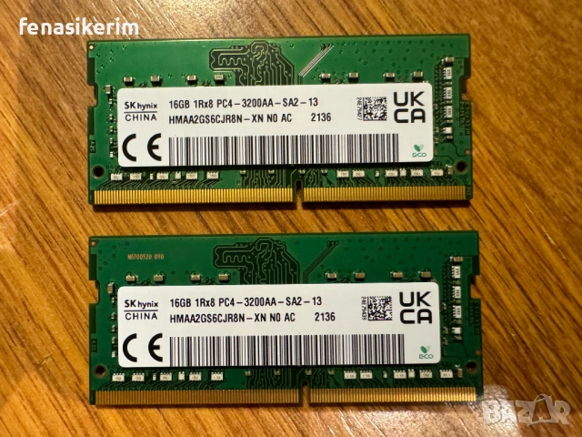 НОВА Hynix 32GB / 16GB 3200MHz DDR4 PC4 SODIMM Ram памет за лаптоп