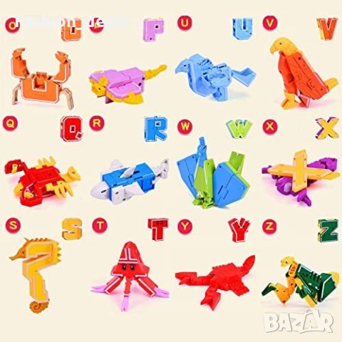 Нови Строителни блокове Учебен подарък/трансформиране на азбуката/Училище, снимка 5 - Образователни игри - 41662787