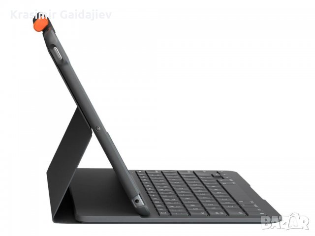 Logitech Slim Keyboard Folio - безжична клавиатура, кейс и поставка за iPad 7 (2019), iPad 8 (2020),, снимка 2 - Аксесоари за Apple - 39903761