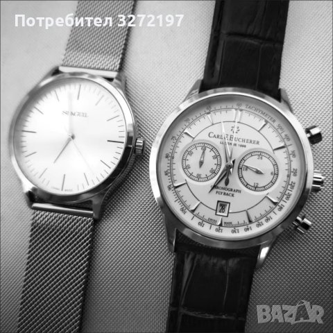 Carl F. Bucherer кварцов часовниk,водоусточив,дата,хронограф, снимка 6 - Мъжки - 41798903