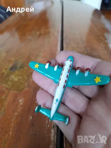 Стара детска играчка,самолет , снимка 3 - Колекции - 48305781