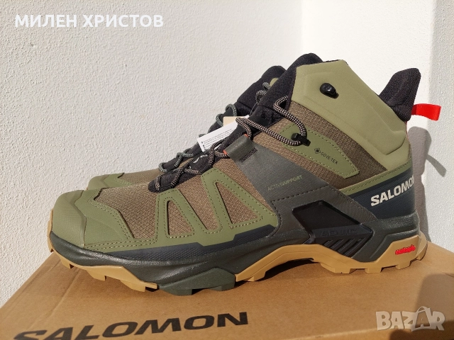 SALOMON X ULTRA MID GTX(Gore-Tex)-Чисто Нови с етикет и кутия-№48(48.5) , снимка 2 - Мъжки боти - 52943183