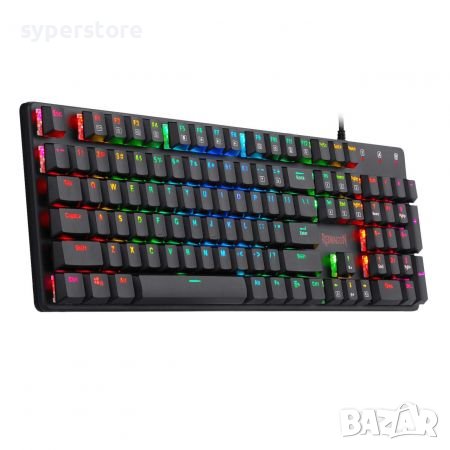 Клавиатура Геймърска USB Redragon Shrapnel K589RGB Механична с RGB подсветка нископрофилна, снимка 2 - Клавиатури и мишки - 39252365