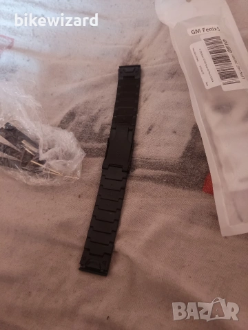 Garmin Fenix 5 метална черна каишка / верижка 22MM.+ инструмент за скъсяване НОВА, снимка 3 - Каишки за часовници - 53335437