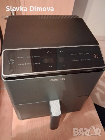 Фритюрник с горещ въздух Cosori Dual Blaze CAF-P583S, 6.4L, Черен , снимка 2 - Фритюрници - 53446252