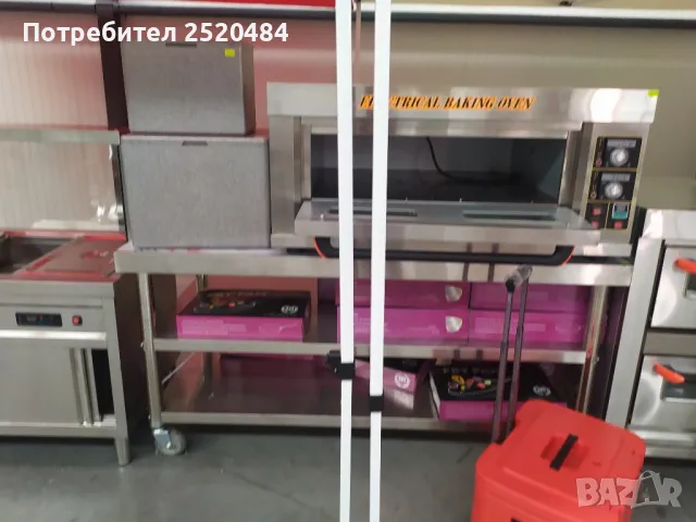 Маса на три нива с колелца от неръждаема стомана 180х80х90см. Цена 769лв/393,18€, снимка 3 - Друго търговско оборудване - 48486236