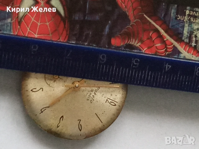 Механизъм с циферблат от стар ръчен часовник 35264, снимка 9 - Мъжки - 52260683