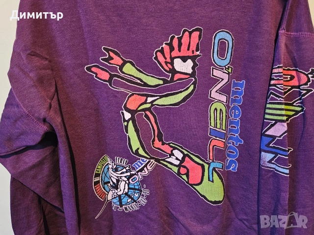 Блуза на O'neill Mentos World Cup 1990 Italy snowboard ski Large спорт ретро блуза , снимка 15 - Блузи - 53411144