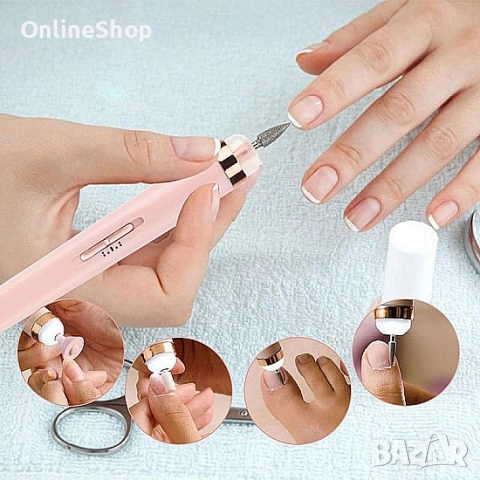 Електрическа пила за нокти SALON NAILS, снимка 8 - Продукти за маникюр - 53615013
