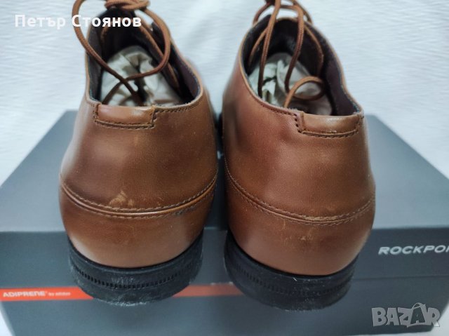 Стилни мъжки обувки от естествена кожа ROCKPORT by ADIDAS №43, снимка 5 - Официални обувки - 35661690