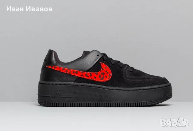 маратонки  Nike Air Force 1 Sage Low Premium 'Leopard Pack' номер 39,5-40, снимка 3 - Маратонки - 47347240