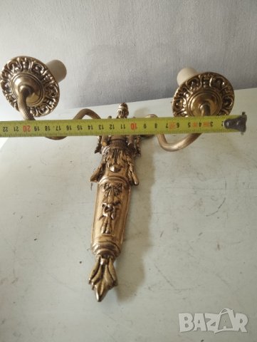 бароков месингов аплик, снимка 4 - Лампи за стена - 41930936