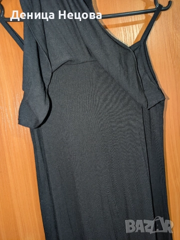 Дълга черна лятна рокля, снимка 4 - Рокли - 52704903