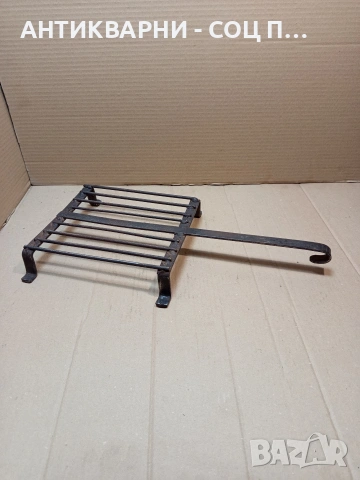 Соц Стара Ръчно Изработена Скара За Печене На Месо. НОМЕР 1707., снимка 2 - Антикварни и старинни предмети - 53818488