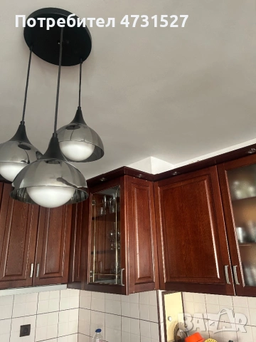 Кухня масив с бар 