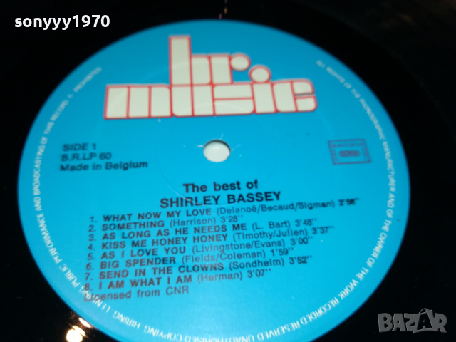 SOLD-SHIRLEY BASSEY-MADE IN BELGIUM-ВНОС ENGLAND 0204222023, снимка 7 - Грамофонни плочи - 36321927