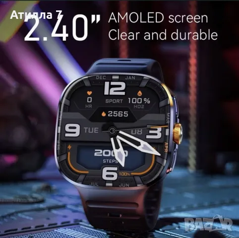 Смарт часовник с огромен AMOLED дисплей, 4G SIM, GPS и камера, снимка 8 - Смарт часовници - 56274600