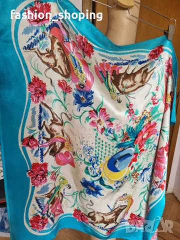 Страхотен шал с десен корида и тореадори, снимка 2 - Шалове - 49959558