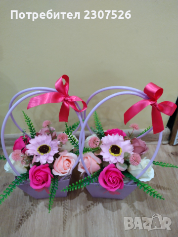 Сапунени цветя , снимка 6 - Изкуствени цветя - 44767458