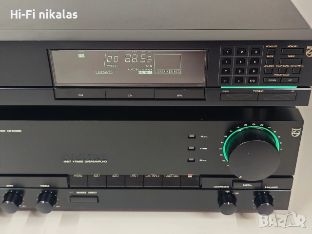 FM радио ресийвър тунер стерео Hi-Fi усилвател PHILIPS FT 880 TYPE 70 , снимка 4 - Ресийвъри, усилватели, смесителни пултове - 53647548