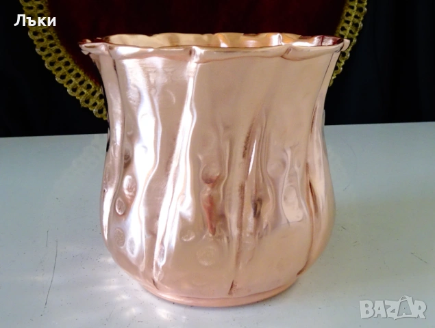 Медна чаша,медна халба,чиста червена мед 600 мл, снимка 4 - Антикварни и старинни предмети - 53817408