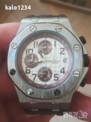 Мъжки часовник Хронограф. HEMSUT Torbollo. Chronograph. Japan move. Quartz. Чисто нов! , снимка 10 - Мъжки - 41040559