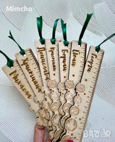 Персонализирани дървени линии, снимка 2 - Ученически пособия, канцеларски материали - 41569934