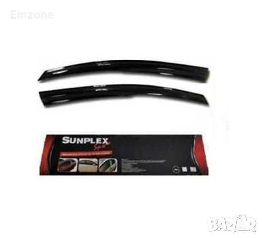 Ветробрани Черни Външни за Пежо Peugeot Partner 2018 - 2021 Предни Комплект 2 броя, снимка 3 - Аксесоари и консумативи - 40574812