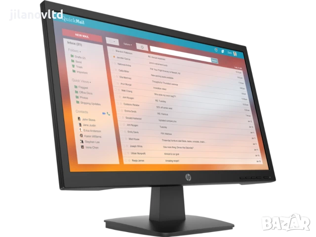 Монитор HP P22v G4 1920x1080 с 12 месеца гаранция, снимка 3 - Монитори - 50896953