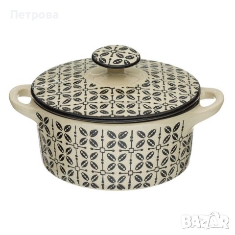 Купа за супа с капак/Керамична купа за супа с капак-600 мл.