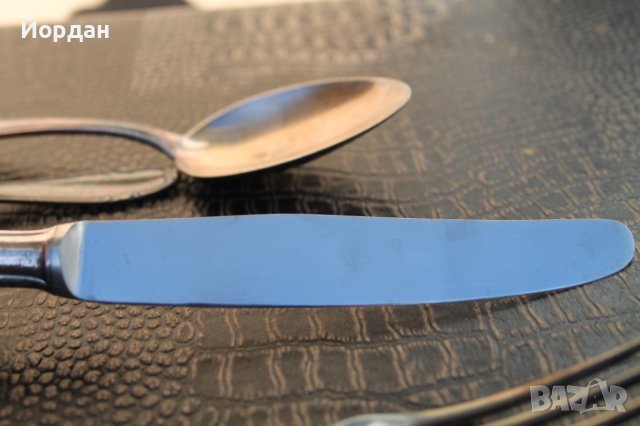 Посребрен комплект за хранене 24 броя , снимка 8 - Колекции - 42654427