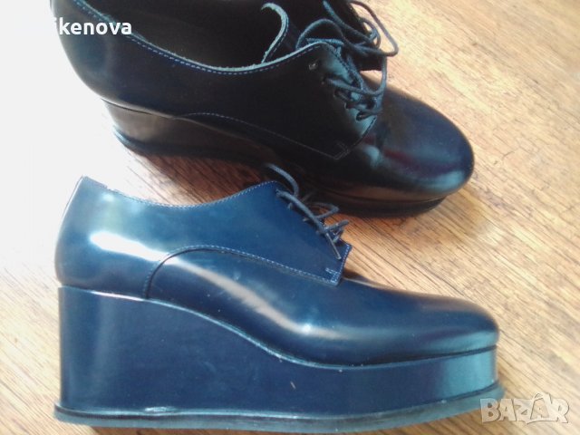 COS. Size 38 Шведски Кожени сини обувки, снимка 6 - Дамски ежедневни обувки - 33839038