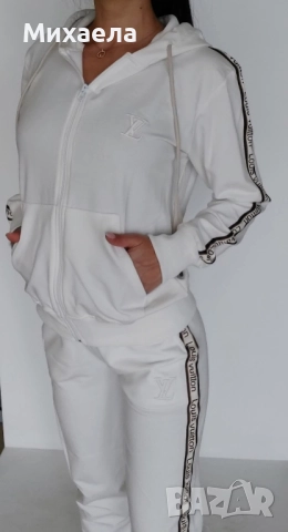 Дамски Памучни Екипи - лого Бродирано ✨ Louis Vuitton , снимка 2 - Спортни екипи - 51629450