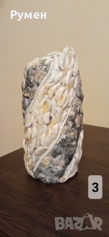 Ръчно изработени вази с натурал. морски материали , снимка 4 - Вази - 40620577