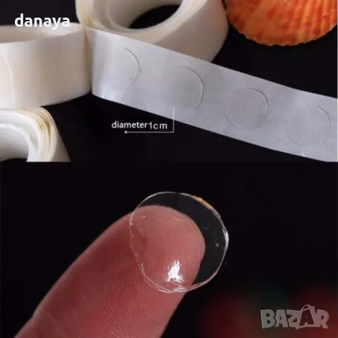 5264 Прозрачни двойно лепящи точки за балони , 100 броя, снимка 3 - Други стоки за дома - 50228466