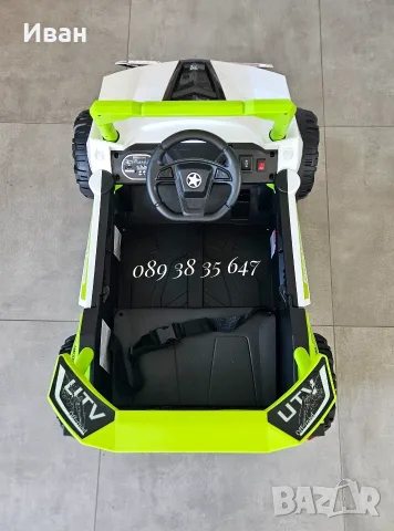 ТОП ЦЕНА!НОВО!Акумулаторен джип/UTV Gobi Go GREEN с 12 V батерия,USB,Функция люлеене, снимка 10 - Детски велосипеди, триколки и коли - 55747217