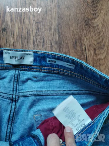 replay grover straight fit jeans - страхотни мъжки дънки КАТО НОВИ 31, снимка 9 - Дънки - 49247332
