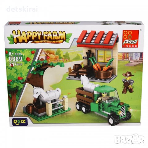 Конструктор Happy Farm 0689 247ч, снимка 1 - Конструктори - 34648639