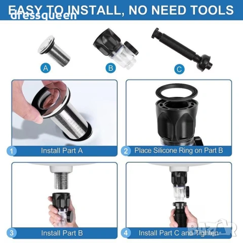 4668 Гофриран сифон против миризми – Универсален модел (Кухня/Баня), снимка 9 - Други стоки за дома - 53823442