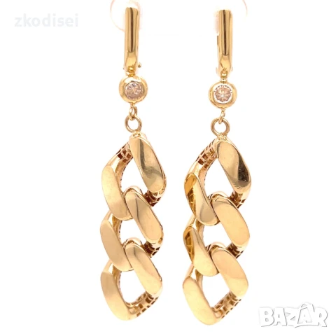 Златни обеци 8,21гр. 14кр. проба:585 модел:32608-1