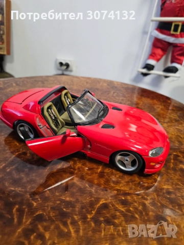 Метална колекционерска количка Dodge Viper RT/10, снимка 5 - Колекции - 53209272