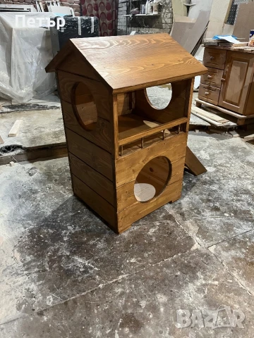 Къща за котки от масив, снимка 3 - За котки - 50774234