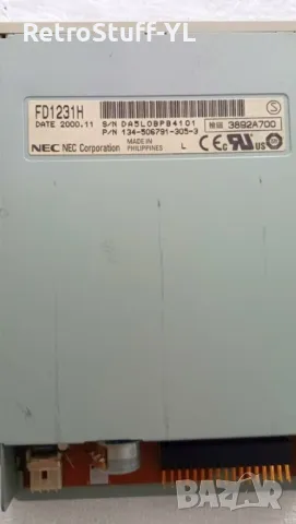 Ретро PC вътрешно флопи floppy NEC FD1231H, 3.5", 2000 г.